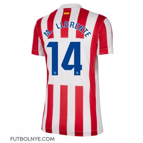 Camiseta Atletico Madrid Marcos Llorente #14 Primera Equipación para mujer 2025-26 manga corta